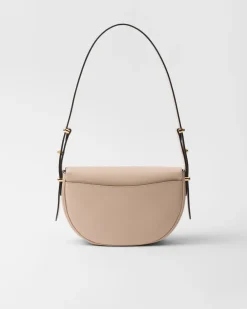 Mujer Prada PRADA ARQUE’|BOLSOS DE HOMBRO^Bolso Bandolera Arqué De Piel Con Solapa