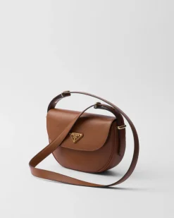 Mujer Prada BOLSOS DE HOMBRO|BOLSOS DE HOMBRO^Bolso Bandolera Arqué De Piel Con Solapa