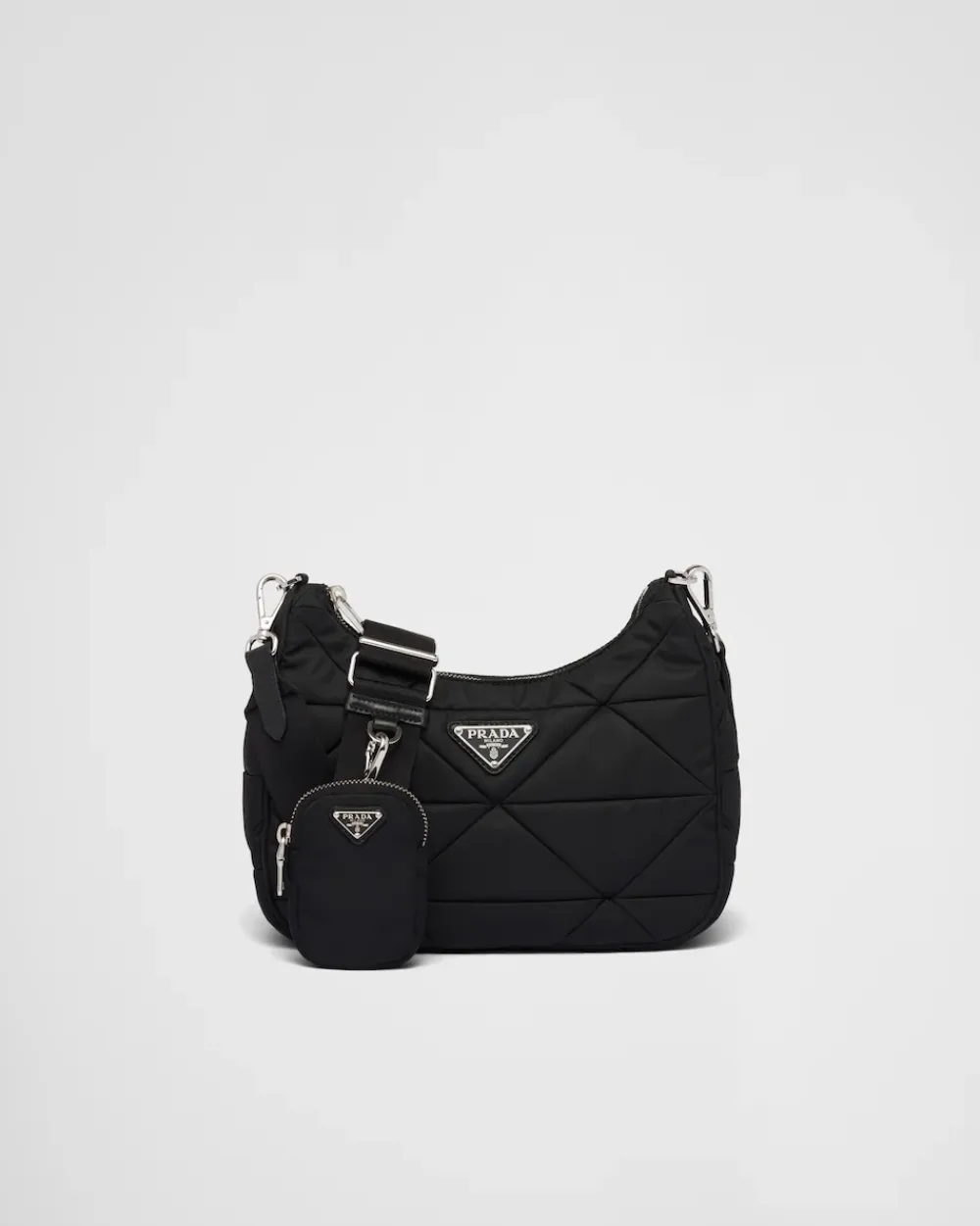 Mujer Prada COLECCIÓN FEMENINA|BOLSOS DE HOMBRO^Bolso Con Forma De Saco De Re-nylon Acolchado