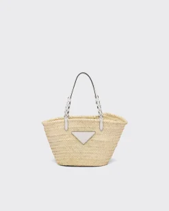 Mujer Prada BOLSOS GRANDES|BOLSOS GRANDES^Bolso De Fibra Natural Y Piel