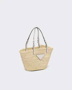Mujer Prada BOLSOS GRANDES|BOLSOS GRANDES^Bolso De Fibra Natural Y Piel
