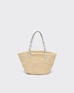 Mujer Prada BOLSOS GRANDES|BOLSOS GRANDES^Bolso De Fibra Natural Y Piel