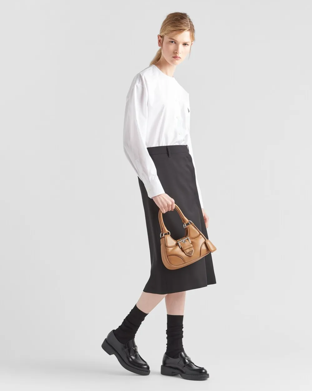 Mujer Prada BOLSOS CON ASA SUPERIOR|BOLSOS CON ASA SUPERIOR^Bolso De Napa Acolchada Moon