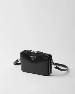 Hombre Prada BOLSOS MENSAJEROS^Bolso De Piel Cepillada Brique