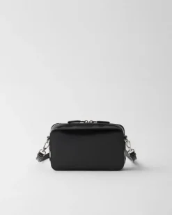 Hombre Prada BOLSOS MENSAJEROS^Bolso De Piel Cepillada Brique