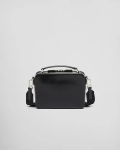 Hombre Prada BOLSOS MENSAJEROS^Bolso De Piel Cepillada Brique