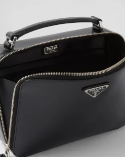 Hombre Prada BOLSOS MENSAJEROS^Bolso De Piel Cepillada Brique