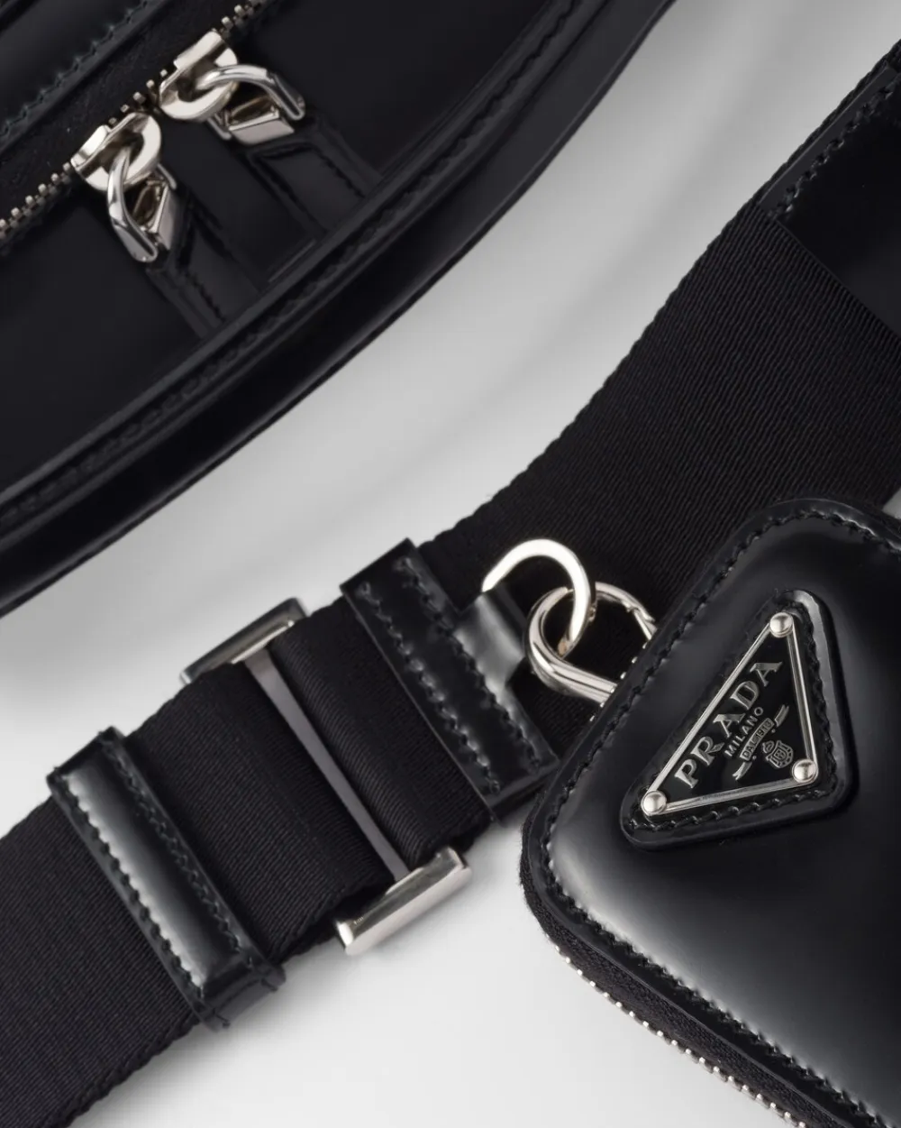 Hombre Prada BOLSOS MENSAJEROS^Bolso De Piel Cepillada Brique