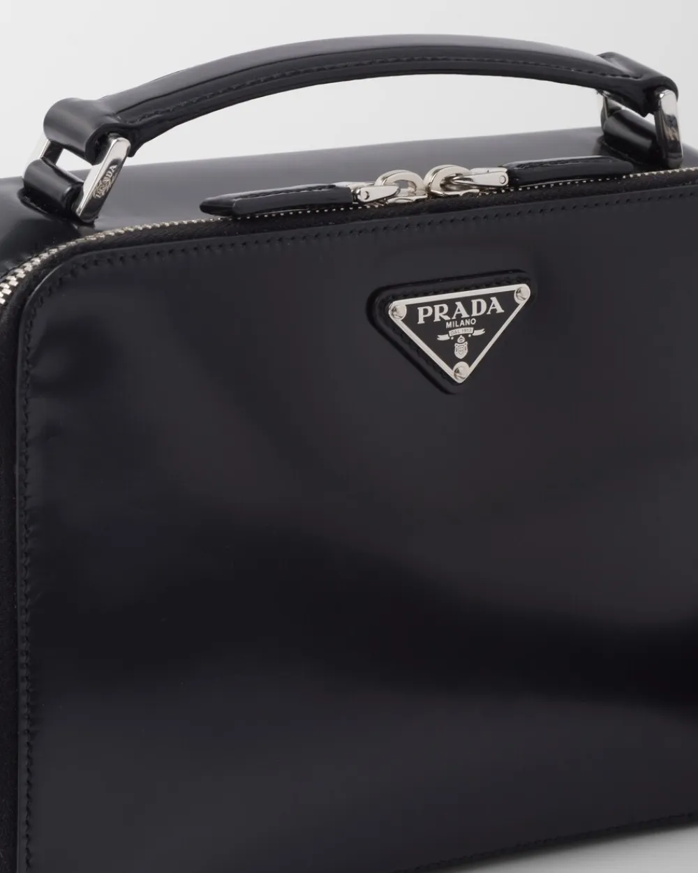Hombre Prada BOLSOS MENSAJEROS^Bolso De Piel Cepillada Brique