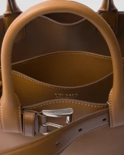 Mujer Prada PRADA BUCKLE|BOLSOS CON ASA SUPERIOR^Bolso De Piel Mediano Buckle Con Cinturón