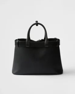 Prada PRADA BUCKLE^Bolso De Piel Mediano Buckle Con Cinturón