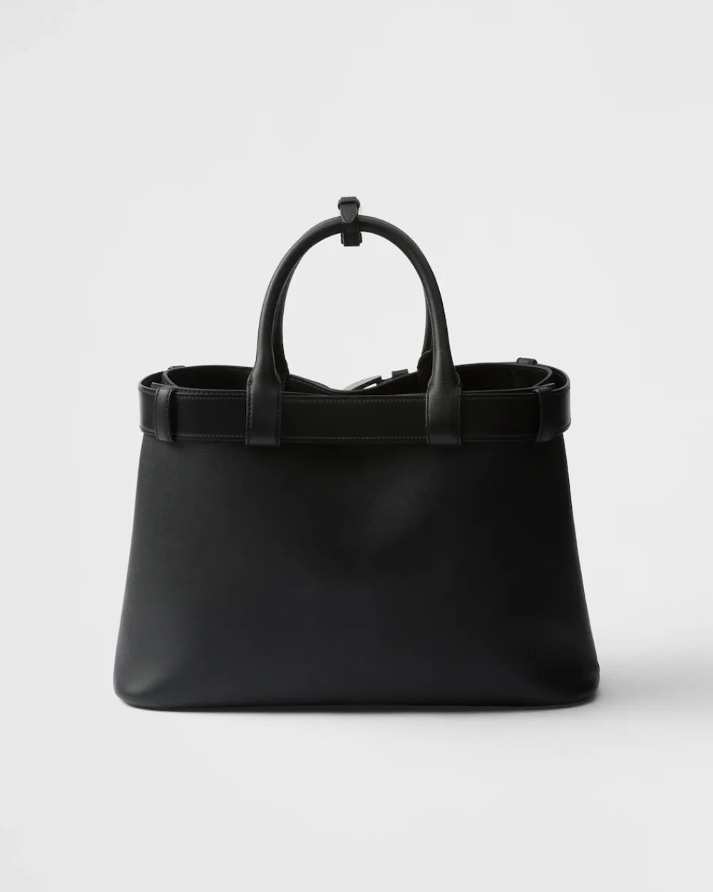Prada PRADA BUCKLE^Bolso De Piel Mediano Buckle Con Cinturón