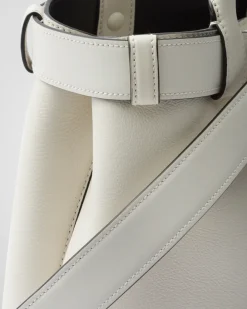 Mujer Prada PRADA BUCKLE|BOLSOS CON ASA SUPERIOR^Bolso De Piel Mediano Buckle Con Cinturón