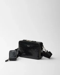 Hombre Prada BOLSOS MENSAJEROS^Bolso De Piel Brique