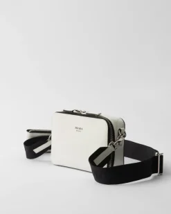 Hombre Prada BOLSOS MENSAJEROS^Bolso De Piel Brique