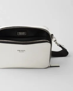 Hombre Prada BOLSOS MENSAJEROS^Bolso De Piel Brique