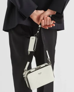 Hombre Prada BOLSOS MENSAJEROS^Bolso De Piel Brique