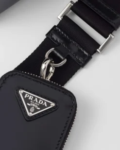Hombre Prada BOLSOS MENSAJEROS^Bolso De Piel Brique