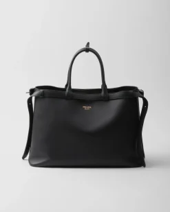 Hombre Prada BOLSOS GRANDES^Bolso De Piel Buckle Con Cinturón Doble