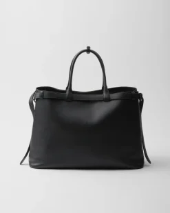 Hombre Prada BOLSOS GRANDES^Bolso De Piel Buckle Con Cinturón Doble