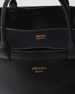Hombre Prada BOLSOS GRANDES^Bolso De Piel Buckle Con Cinturón Doble