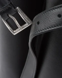 Hombre Prada BOLSOS GRANDES^Bolso De Piel Buckle Con Cinturón Doble