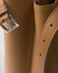 Hombre Prada BOLSOS GRANDES^Bolso De Piel Buckle Con Cinturón Doble