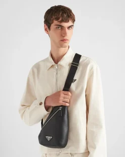 Hombre Prada MOCHILAS Y RIÑONERAS^Bolso De Piel Cross