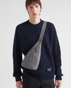 Hombre Prada MOCHILAS Y RIÑONERAS^Bolso De Piel Cross