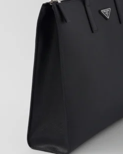 Hombre Prada BOLSOS GRANDES^Bolso De Piel Saffiano