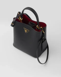 Mujer Prada BOLSOS CON ASA SUPERIOR|BOLSOS CON ASA SUPERIOR^Bolso De Piel Saffiano Panier