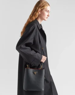 Mujer Prada BOLSOS CON ASA SUPERIOR|BOLSOS CON ASA SUPERIOR^Bolso De Piel Saffiano Panier