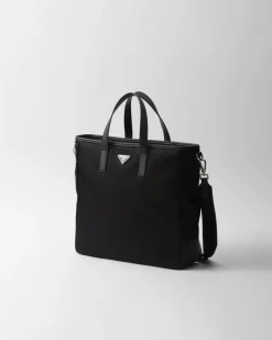 Hombre Prada BOLSOS GRANDES^Bolso De Re-nylon Y Piel Saffiano