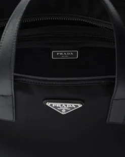 Hombre Prada BOLSOS GRANDES^Bolso De Re-nylon Y Piel Saffiano