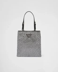Mujer Prada BOLSOS CON ASA SUPERIOR|BOLSOS CON ASA SUPERIOR^Bolso De Satén Con es