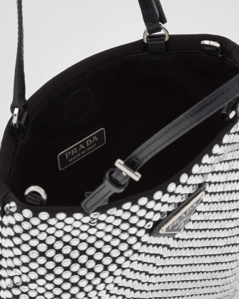 Mujer Prada BOLSOS CON ASA SUPERIOR|BOLSOS CON ASA SUPERIOR^Bolso De Satén Con es