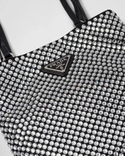 Mujer Prada BOLSOS CON ASA SUPERIOR|BOLSOS CON ASA SUPERIOR^Bolso De Satén Con es