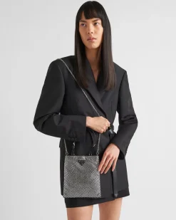 Mujer Prada BOLSOS CON ASA SUPERIOR|BOLSOS CON ASA SUPERIOR^Bolso De Satén Con es