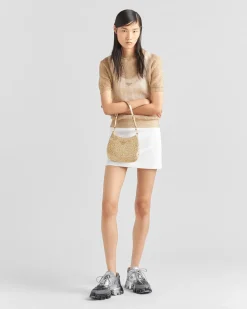 Prada PRADA CLEO^Bolso De Satén Cleo Con Cristales
