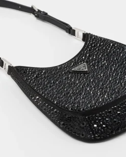 Prada PRADA CLEO^Bolso De Satén Cleo Con Cristales