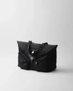 Hombre Prada BOLSOS DE VIAJE|BOLSOS GRANDES^Bolso De Viaje De Re-nylon Y Piel