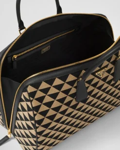 Mujer/Hombre Prada BOLSOS DE VIAJE|BOLSOS DE VIAJE^Bolso De Viaje Symbole De Tela Bordada
