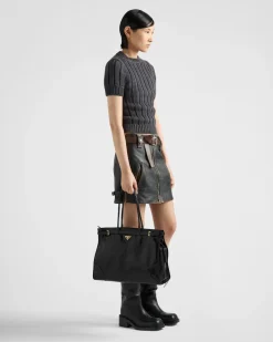 Mujer Prada BOLSOS CON ASA SUPERIOR|BOLSOS CON ASA SUPERIOR^Bolso Grande De Piel