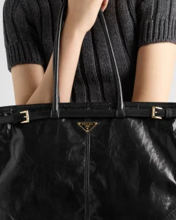 Mujer Prada BOLSOS CON ASA SUPERIOR|BOLSOS CON ASA SUPERIOR^Bolso Grande De Piel
