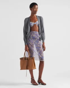 Mujer Prada PRADA BUCKLE|BOLSOS CON ASA SUPERIOR^Bolso Grande De Piel Buckle Con Cinturón