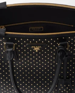 Prada PRADA GALLERIA^Bolso Grande Galleria De Piel Con Tachuelas
