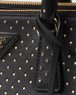 Prada PRADA GALLERIA^Bolso Grande Galleria De Piel Con Tachuelas