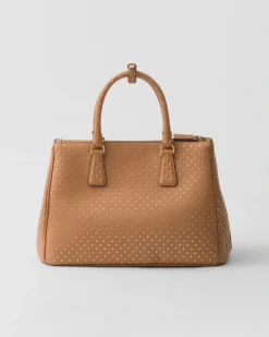 Mujer Prada PRADA GALLERIA|BOLSOS CON ASA SUPERIOR^Bolso Grande Galleria De Piel Con Tachuelas