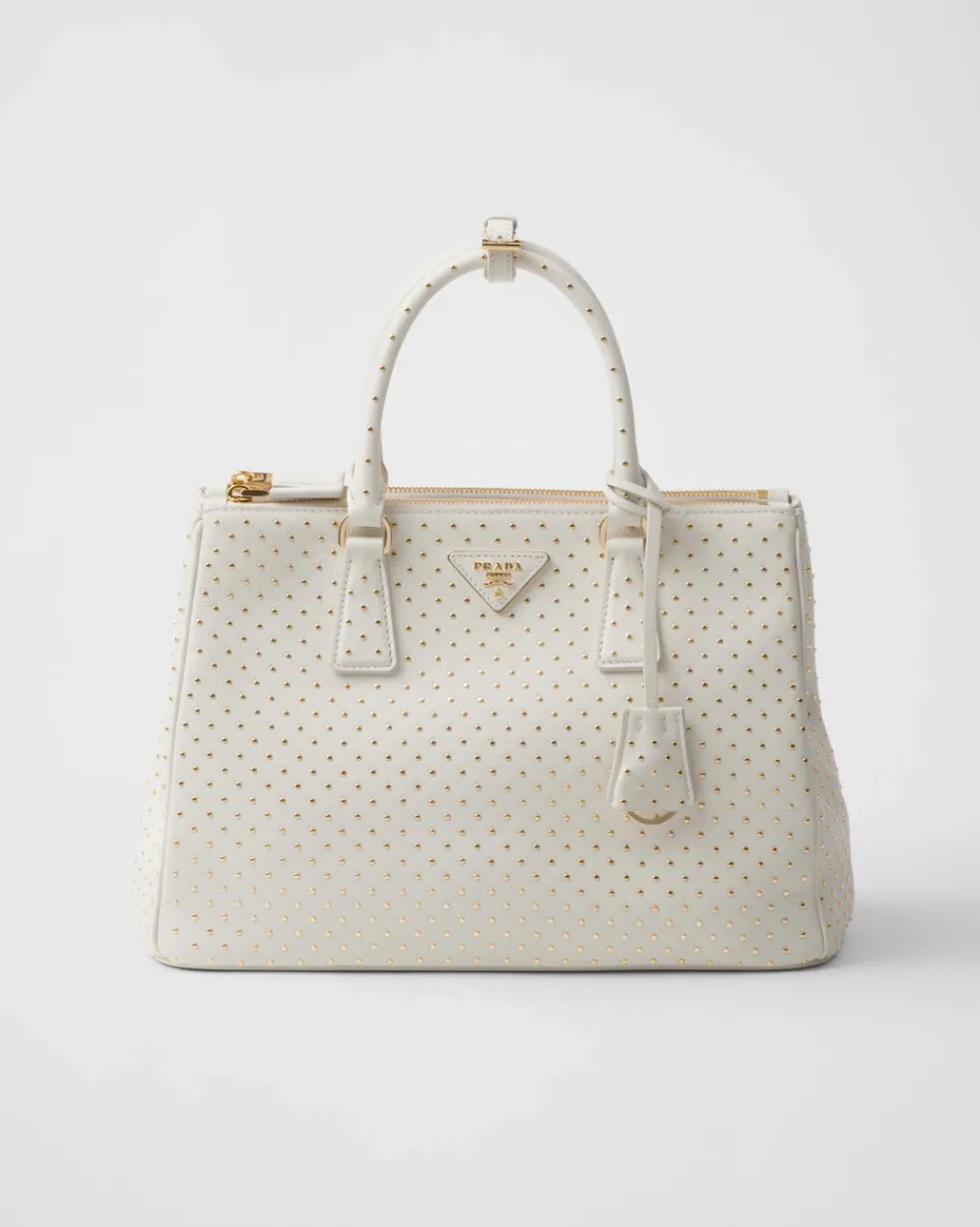 Mujer Prada PRADA GALLERIA|BOLSOS CON ASA SUPERIOR^Bolso Grande Galleria De Piel Con Tachuelas