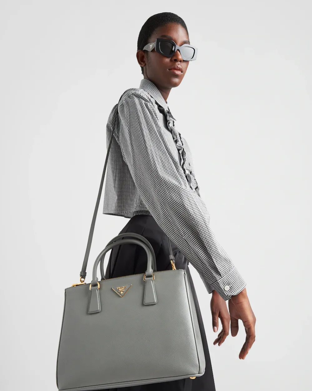 Mujer Prada PRADA GALLERIA|BOLSOS CON ASA SUPERIOR^Bolso Grande Galleria De Piel Saffiano